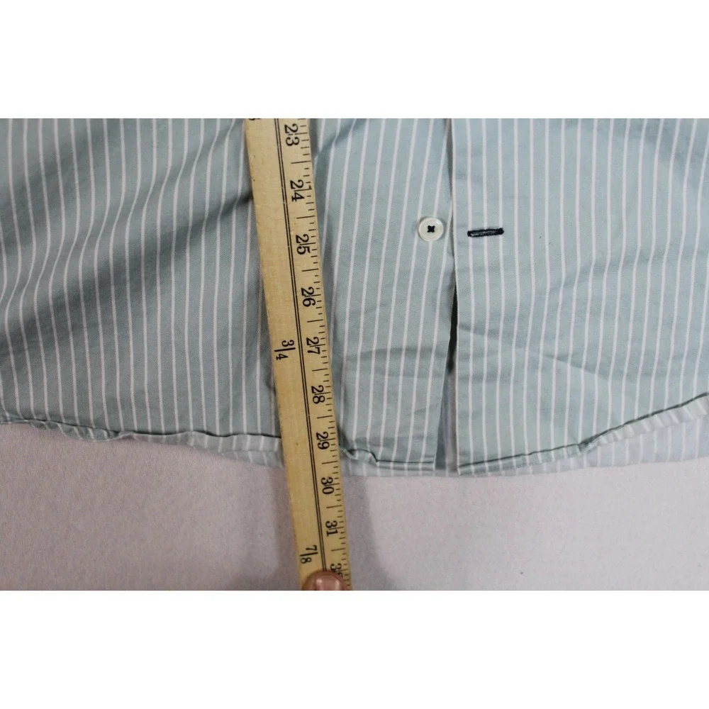 Banana Republic Men White Casual Button Down Shirt Long Sleeve Collared Large